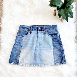 Madewell 2-Tone Blue Jean Denim Mini Skirt |‎ Women’s Size 27